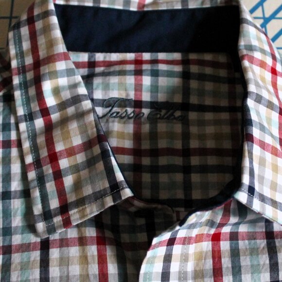 Tasso Elba Dress Shirt, XL 17-17.5 - Picture 4 of 6